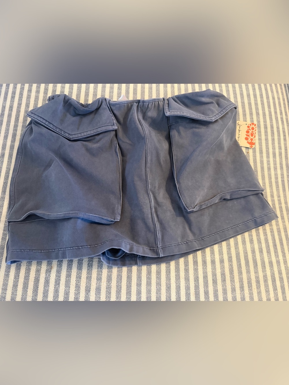 Free People Women’s Blue Mini Skort